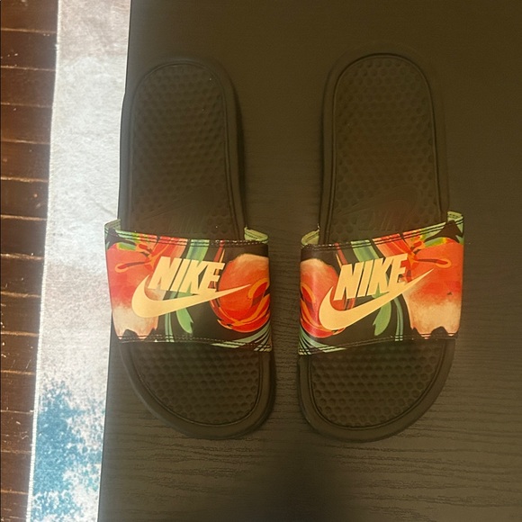 Nike Black and Multicolor Slide Sandals - Picture 2 of 9